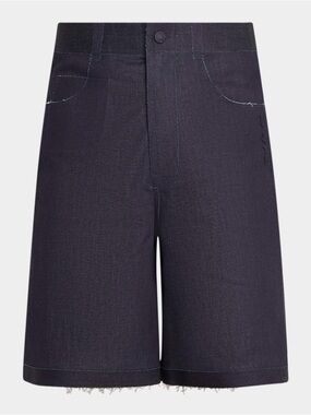Marni Navy Denim Italian Shorts
